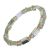 Gracee Fashion: Bracelet with Shiny Silver and Rose Gold Tone Cuboids and Beads (GR218)