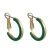 1.8cm Bold Lever-Arch Fastening Hoop Earrings (M287)B)