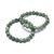 Grey Labradorite Gemstone Beaded Stretch Style Bracelet (8mm Beads) (M661)H)