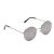 Eyelevel Toby Sunglasses: Round Silver Sunnies with Grey Tinted Lenses (SU38)