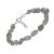 Beautiful Sterling Silver and Grey Labradorite Pebble Beaded Gemstone Bracelet (B110)C)