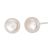 Sterling Silver Jewellery: 8-8.5mm White Freshwater Pearl Ball Stud Earrings  (E153)