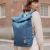 Lefrik Vegan Recycled Bags: Blue Roll Large Backpack (BG35) Lefrik Vegan Recycled Bags: Classic Black Handy Backpack (BG29) made from plastic bottles 
this bag is made from eco fabric produced from recycled plastic bottles making the process less harmful