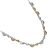Short Multi-Tone Necklace with Kidney Bean Shaped Beads (M228)