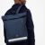 Lefrik Vegan Recycled Bags: Large Navy Rolltop Backpack with Reflective Strip (BG59)Navy)