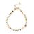 Beautiful Gold Tone Anklet with Tiny Multi-Coloured Crystal Glass Beads (24cm-29cm) (M693)