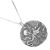 Beautiful Oxidised Sterling Silver Octopus Coin Charm Pendant (26mm x 23mm) (N293)