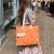 Lefrik Vegan Recycled Bags: Deli Shopper in sunset orange (BG??)