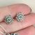 Beautiful Sterling Silver Mandala Stud Earrings (10mm x 10mm) (
