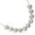 Pretty Silver Tone Necklace with Matt Silver and Tiny Pearl Beads (M439).