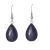 Pretty Purple Goldstone Teardrop Earrings (3.5cm x 1.2cm) (M14)E)