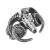 Unisex Sterling Silver Jewellery: Oxidised Ram Skull Ring (SR226)