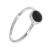 Simple Sterling Silver Ring with Black Resin Circle (SR320)