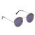 Eyelevel Women's Sunglasses: Round Silver Sunnies with Blue Tinted Lenses (SU37)