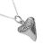 Beautiful Oxidised Detailed Sterling Silver Shark Tooth Pendant (17mm x 11mm) (N141)