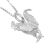 Sterling Silver handsome Rooster Chicken pendant with a Sterling Silver Chain (NN223)