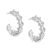 Chunky Twisted Rope Style Sterling Silver 3/4 Hoop Earrings (19mm) (E531)