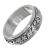 Sterling Silver Mediation Ring with Spinning Floral Central Band (SR292)