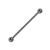 Cartilage Jewellery:  Black Surgical Steel Industrial Scaffold Twister Barbell (C59)B)