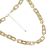 Chunky Textured Gold Tone Chainlinked Necklace (M640)B)