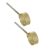Tiny Gold Tone 3D Barrell Stud Earrings (6mm x 3mm) (M171)Q)