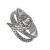 Unisex Sterling Silver Coiled Snake Ring (SR366)