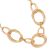 Beautiful Costume Jewellery: Worn Gold Tone Chunky Multi-Link Necklace (M106)B)