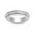 5mm Wide Sterling Silver Ring with Single Raised Spinning Band 