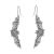 St Justin Handmade Jewellery: Gothic Earrings with Oxidised Pewter Bats (56mm) (SJ47)
