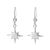 Pretty Sterling Silver Jewellery: Shooting Star Drop Earrings (12mm x 28m) (E245)