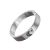 Plain Sterling Silver 4mm Band Ring with Oxidised Moon and Star Design (SR182)