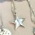Celestial Sterling Silver Jewellery: 15mm Solid Star Shaped Pendant (N266)