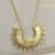 Contemporary Gold Tone Necklace with Tiny Star Pendant (M39)B)