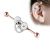 Cartilage Jewellery: Rose Gold Surgical Steel Industrial Scaffold Steampunk Design Barbell (C33)RG)