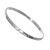 Sterling Silver Contemporary Hammered Thin Bangle (B61)