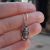 Beautiful Oxidised Sterling Silver Beetle Pendant (21mm x 9mm) (N32)