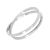 Sterling Silver Jewellery: Minimalist Twisting Double Band Ring