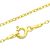 Sterling Silver Jewellery: 18K Gold Vermeil Plated Fine Cable Chai