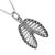 Gothic Sterling Silver Ribcage Pendant (20mm x 12mm) (N401)