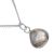 Simple Sterling Silver Jewellery: Iridescent Labradorite Gemstone Pendant (N414)C)