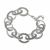 Bold Fashion Jewellery: 22cm Matt Silver Chain Link Bracelet with Bobbly Details (M150)B)