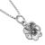 Sterling Silver Jewellery: Small pansy Flower Pendant (14mm x 8mm) (N238)