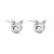  Animal Theme Sterling Silver Jewellery: 8mm Smiling Cat Stud Earrings (E488)