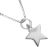 Celestial Sterling Silver Jewellery: 10mm Flat Star Shaped Pendant (N403)
