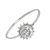 Sterling Silver Jewellery: Ring with Oxidised Sun and Moon Design (8mm) (SR150)