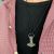 Unisex St Justin Handmade Jewellery: Black Cord with Pewter Dec