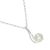 Beautiful Sterling Silver Swirly Pendant With Freshwater Pearl (10mm x 17mm) (N88)