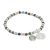 Beautiful Bracelet with Tree Charm and Silver and Autumnal Hued Beads
