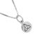 Simple Sterling Silver Coin Pendant with Celtic Knot Design (7mm x 14mm) (N428)