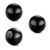 BLACK Surgical Steel Threaded 1.2mm x 3mm Balls (Pack of THREE) (C163)